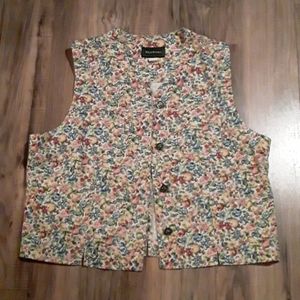 Vintage floral vest